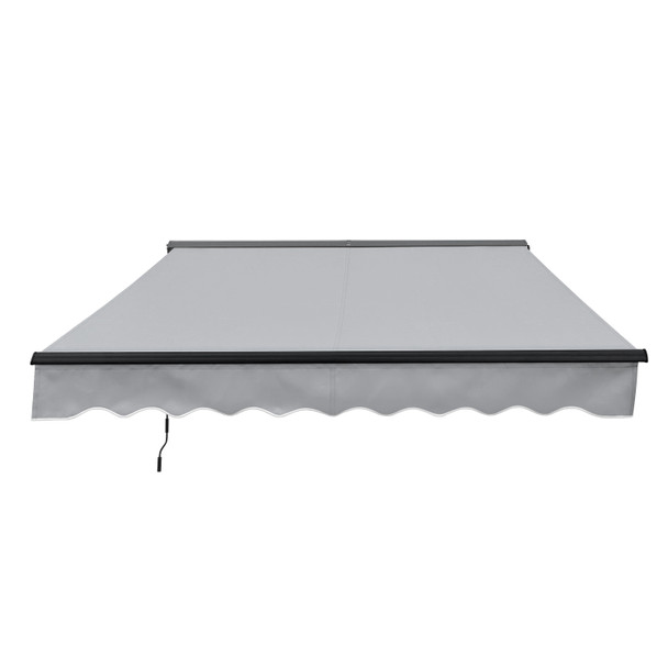 Commercial building with multiple awnings
