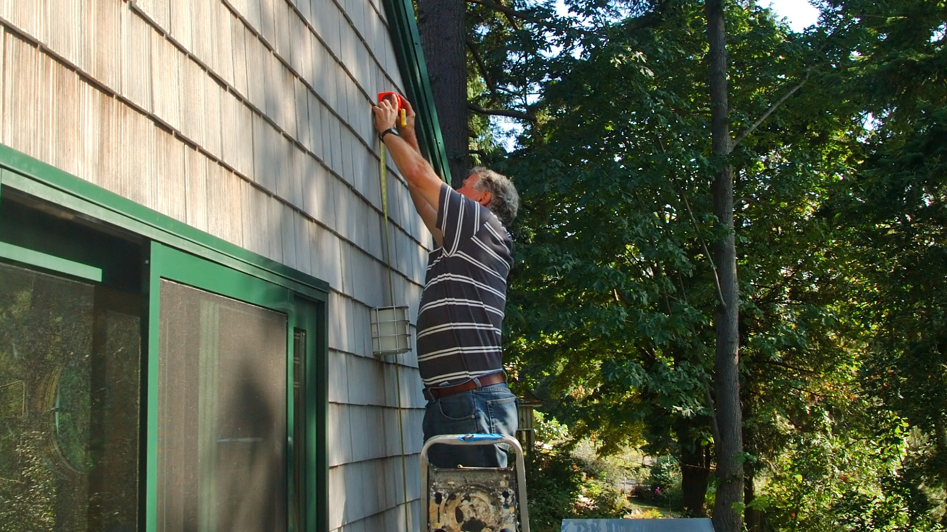 Inspecting awning mechanism