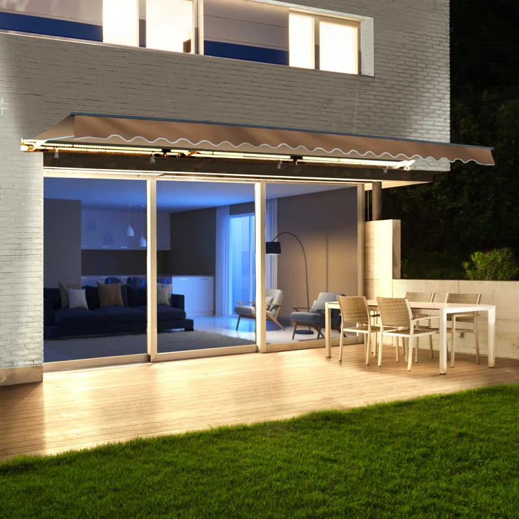 Comfortable patio with awning